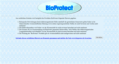 Desktop Screenshot of bioprotect.de
