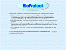 Tablet Screenshot of bioprotect.de